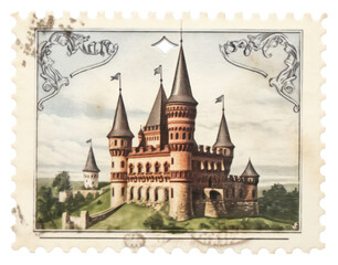 Obraz premium PNG Castle vintage architecture building tower.