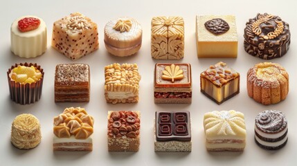 Assortment of Exquisite Mini Cakes