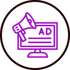 Ads Vector Line Purple Circle Black