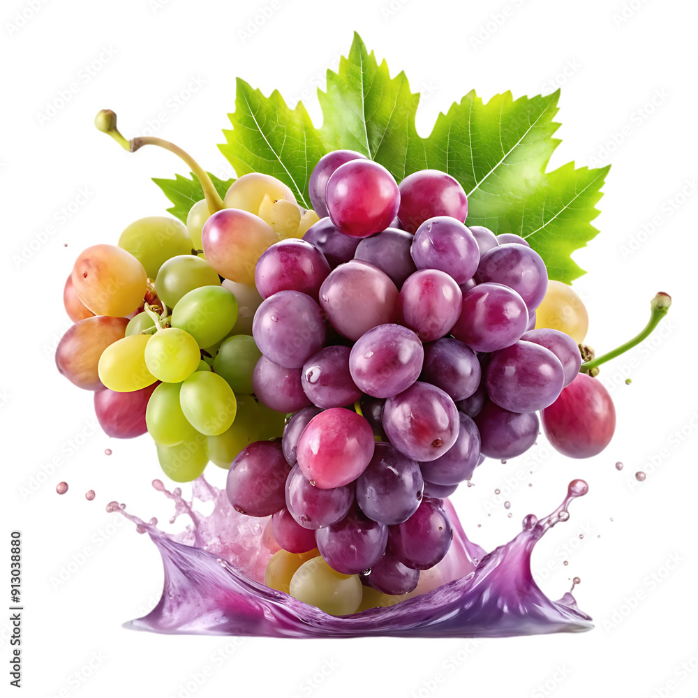 Wall mural grapes