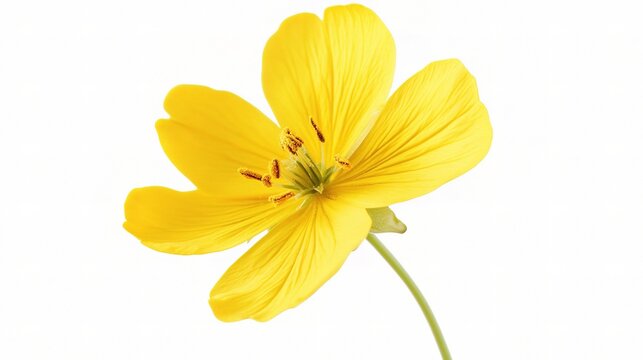 Sunshine Bloom: A vibrant yellow flower, gracefully poised, radiates positivity and invites the beholder to revel in its beauty.