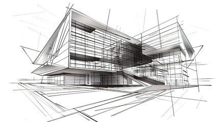 The Fascinating World of Abstract Architectural Drawings: A Blend of Creativity and Innovation. Showcasing Unconventional Designs and Inspiring Spatial Concepts.