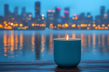 Candle in the morning