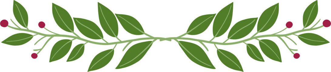 Floral and flower frame divider illustration.