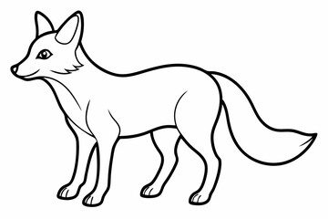 elephant line art vector illustration