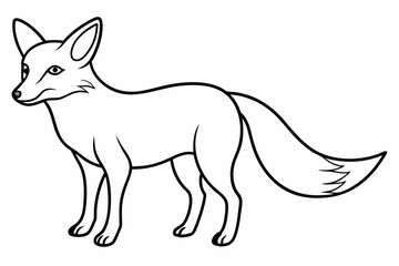 elephant line art vector illustration