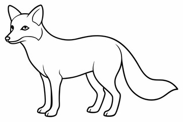 elephant line art vector illustration