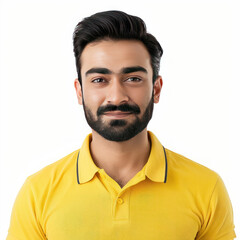 Obraz premium young indian man standing on white background