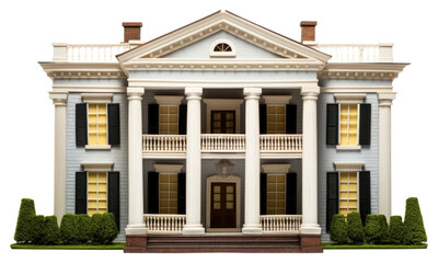 Fototapeta premium PNG House architecture building white background.