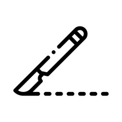 scalpel line icon