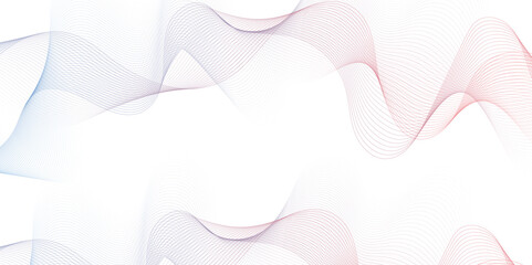 Abstract gradiant wavy lines Digital frequency track equalizer background. Curved wave smooth stripe seamless pattern. Wave lines created using blend tool.graphic design template banner business wave.