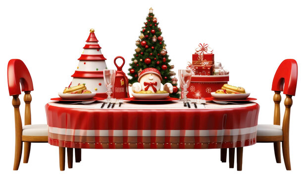 PNG Christmas dinner christmas furniture table.