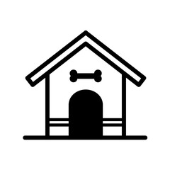 dog house simple vector icon