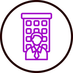 Organization Vector Line Purple Circle Black