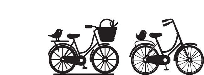 Bi cycle vector art illustration on white background