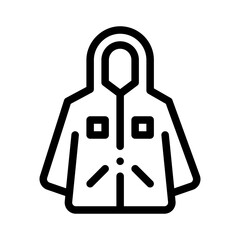 raincoat line icon
