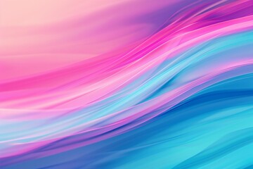 A colorful, flowing background with pink, blue, and purple hues. The colors are vibrant and the lines are wavy, giving the impression of movement and energy. Scene is lively and dynamic