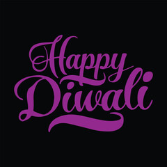 Happy Diwali Poster with Diya Lamp and Peacock Vector Illustration. 