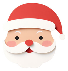 PNG Face anthropomorphic representation santa claus.