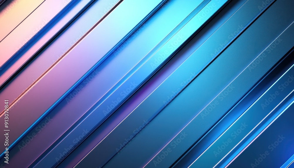 Poster this image features a close up view of a background that is designed with blue and pink stripes