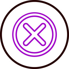 Rejection Vector Line Purple Circle Black