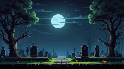 Game assets background RPG Gaming Battle Scene Underground Dungeon in Pixel 8bits 16bits 32 bits