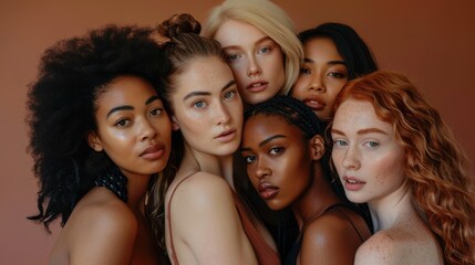 Obraz premium A group of diverse models