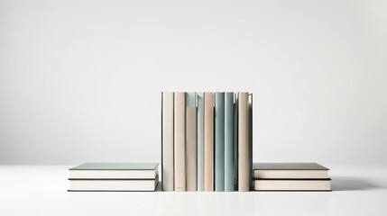 A Stack of Books Sitting on Top of Each Other
