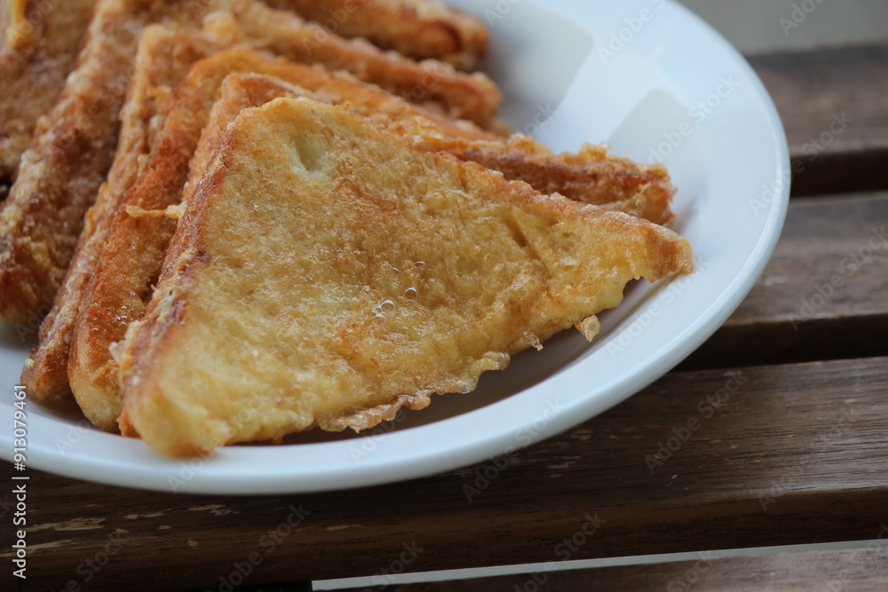 Wall mural Przenice, French toast in a plate