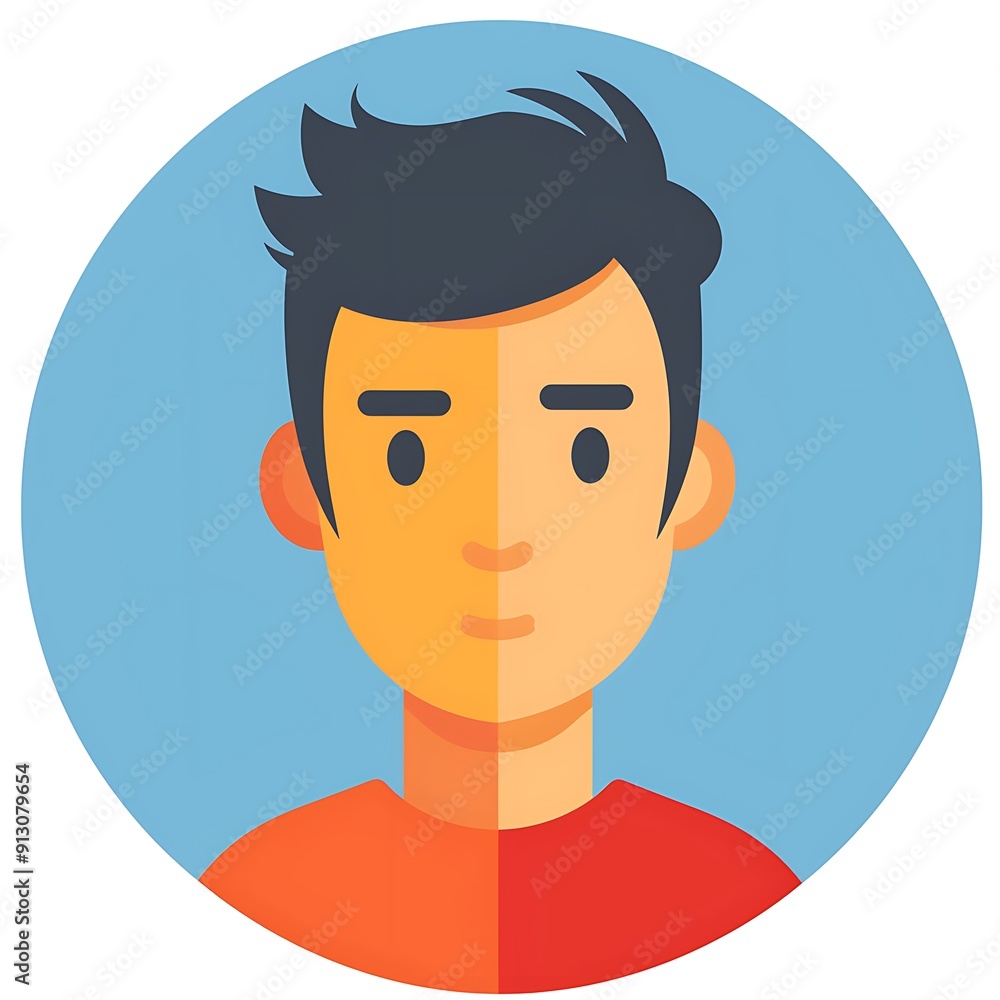 Poster abstract icon symbolizing personal allocation and stylization in 3d graphic design