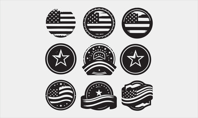 Usa flag modern set united states of america flag emblem vector illustration isolated on white background stock illustration
Award Ribbon, Badge, Banner Sign, Circle, Computer Graphic