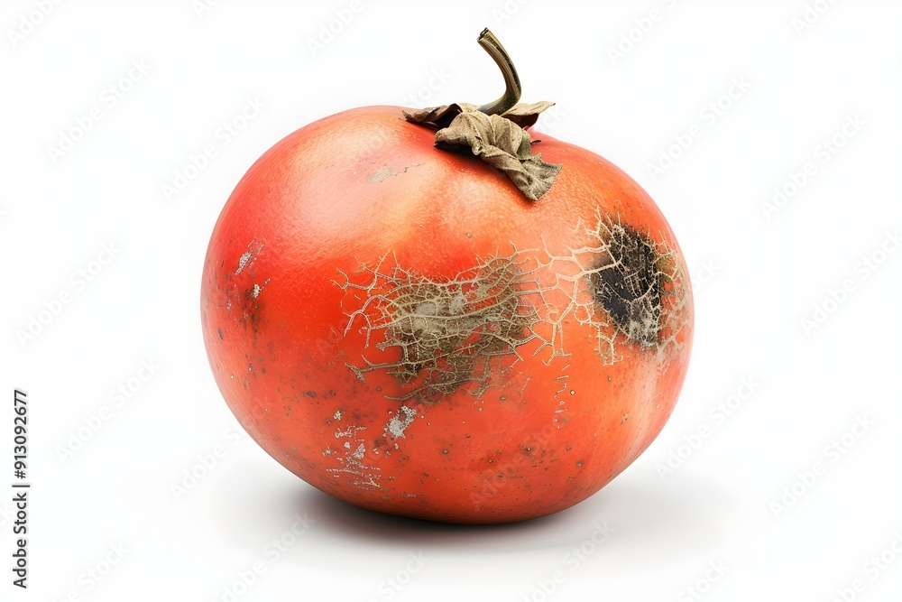 Poster tomato isolated on white