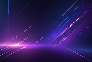 Abstract square technology dark blue purple gradient background with digital geometric shape and line 