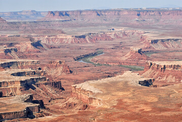 Looking out at the view in Canyonlands National Park