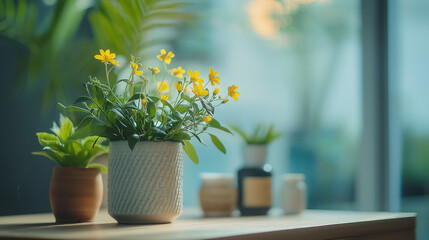 Aaron's beard plant a Plant with yellow flowers
