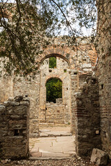 Fototapeta premium Ruins in Butrint national park, part of UNESCO heritage. Saranda, Albania