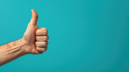 thumbs up gesture