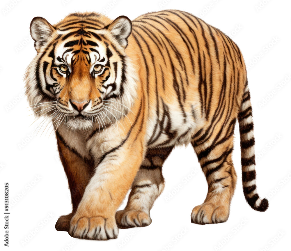 Wall mural png wildlife animal mammal tiger.