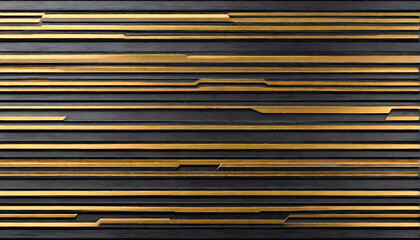 Obraz premium Elegant Abstract Background with Black and Gold Stripes, Perfect for Modern Design and Creative Projects