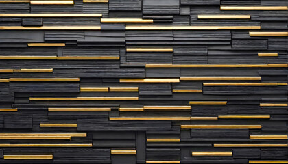 Elegant Abstract Background with Black and Gold Stripes, Perfect for Modern Design and Creative Projects