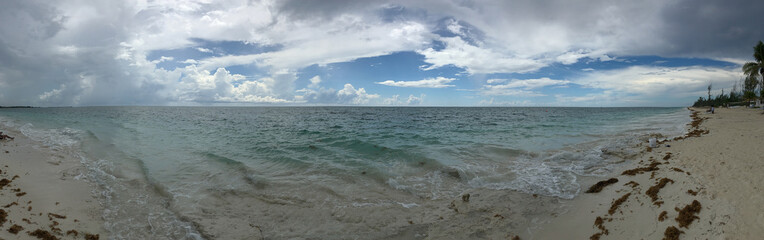 Deserted Kauai Beach Panorama