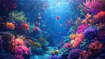 Fantasy Underwater World Wallpaper