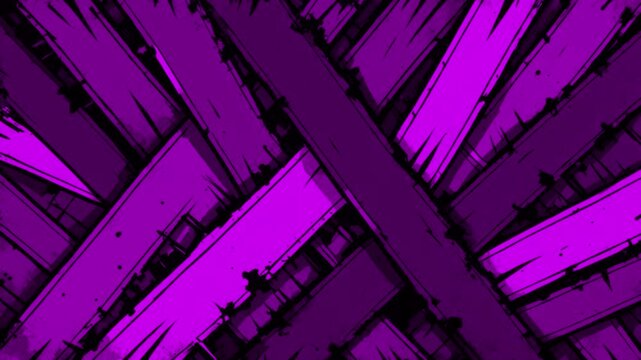 Abstract band tape purple grunge animated brutal comics style composition background