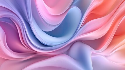 Fototapeta premium Abstract background with smooth, flowing lines and gradient hues, creating a sense of fluid motion and elegance