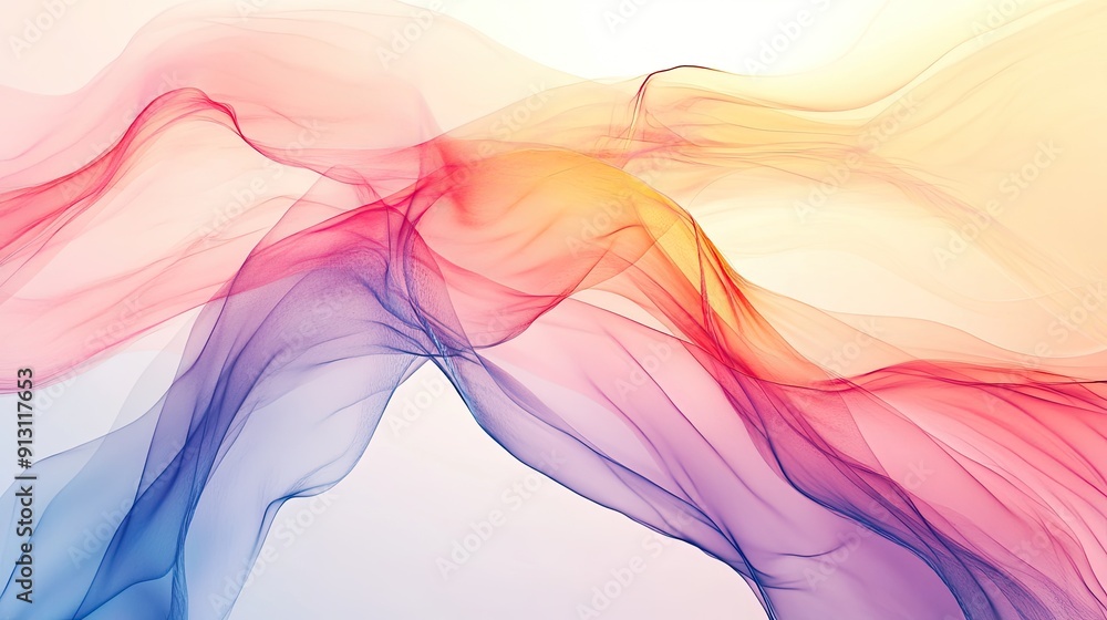 Poster abstract background with soft, fluid gradients and delicate textures, evoking a sense of calm and tr