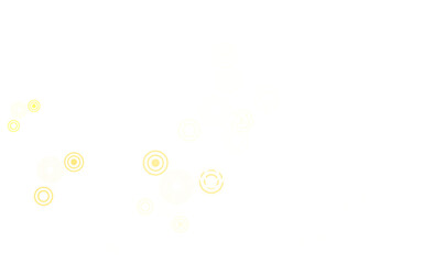 Light Red, Yellow vector background with spots.