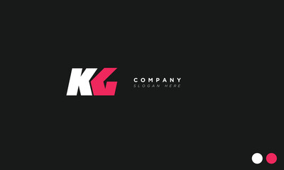 KG Alphabet letters Initials Monogram logo 