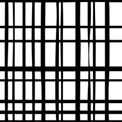Evenly spaced vertical lines intersecting with horizontal ones, seamless pattern vector