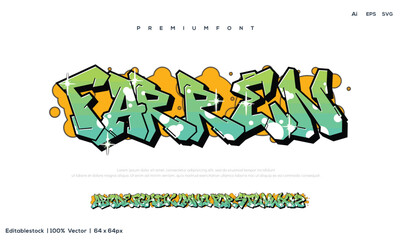 Graffiti alphabet graffiti letter pink color with dripping and bubble style for poster, print files, t-shirt design