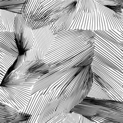Straight lines converging and diverging in a fan-like arrangement, seamless pattern vector